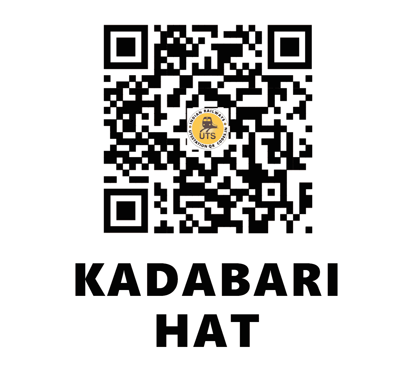 UTS QR Code for KADABARI HAT - KDX (NF - WEST BENGAL)